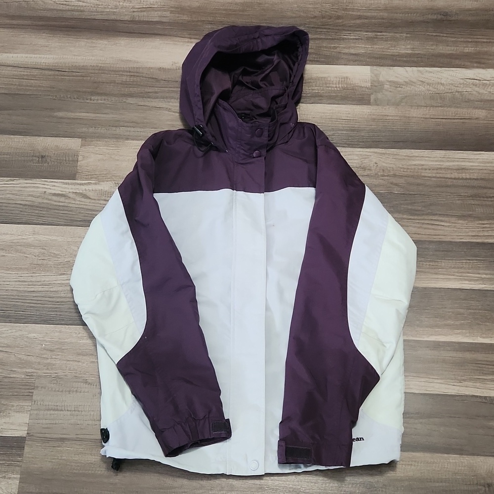 L.L. Bean  Ski/ Snow Jacket Size Small Purple & Gray EUC Vintage